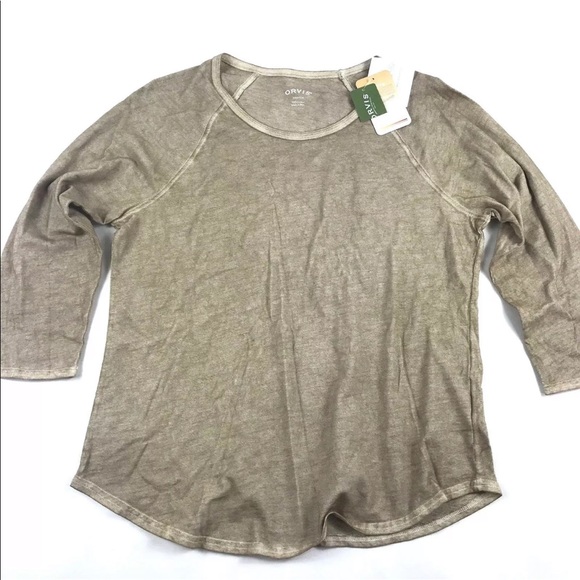 Orvis V-Neck Three-Quarter-Sleeved Perfect Tee